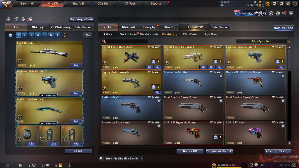 shop acc cf uy tin gia re